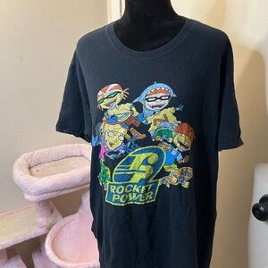 Nickelodeon Black Rocket Power Short Sleeve Tee